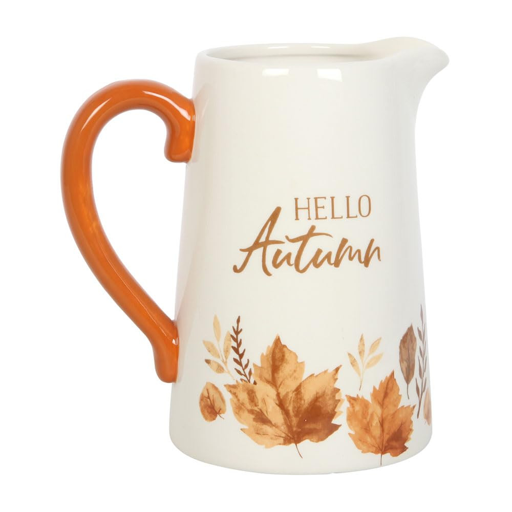 Hello Autumn Flower Jug - Halloween Sign, Decorations, and Gifts - Spooky Season Décor for Festi... | Amazon (UK)