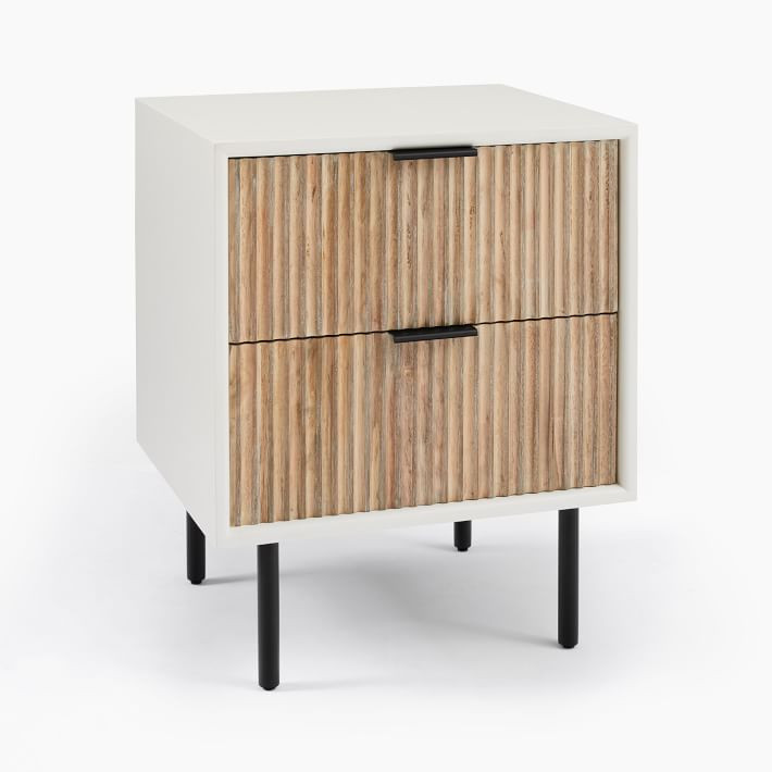 Quinn Closed 2-Drawer Nightstand (21") | West Elm (US)