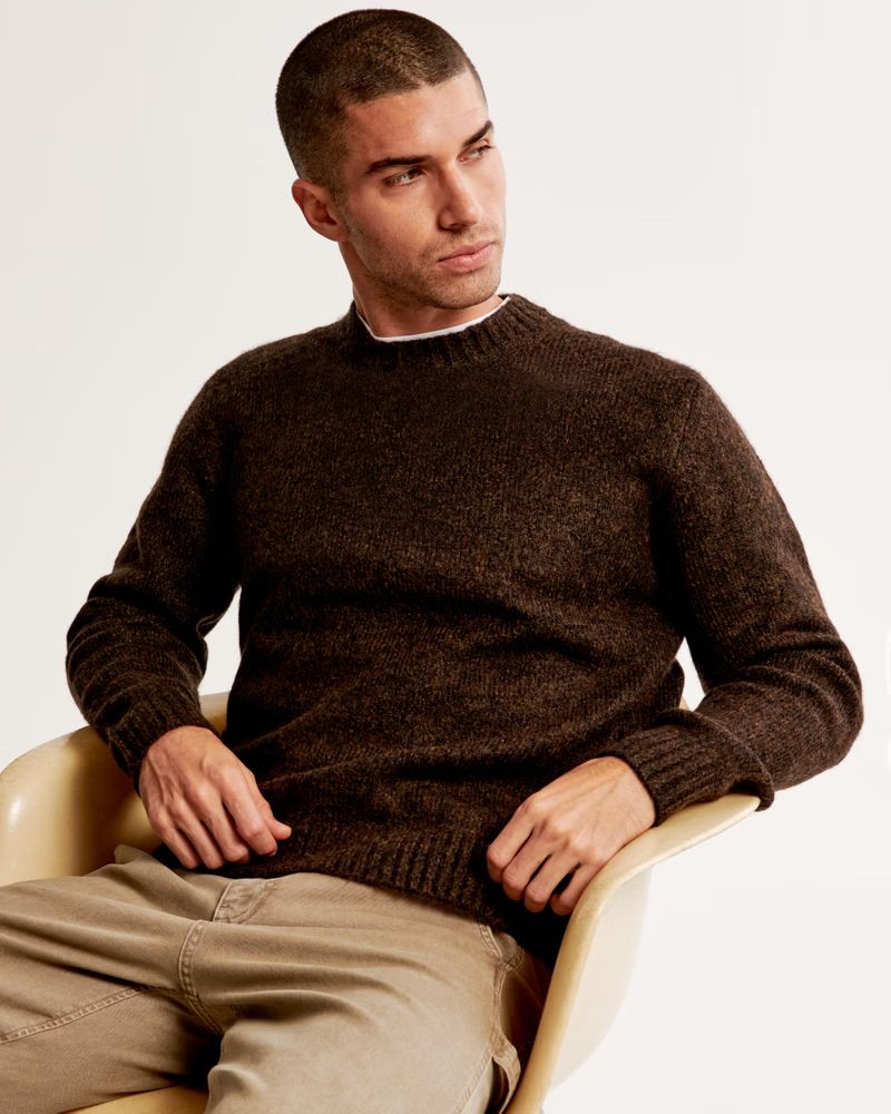 Marled Crew Sweater | Abercrombie & Fitch (UK)