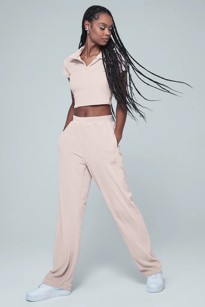 Velour High-Waist Glimmer Wide Leg Pant | Alo Yoga (US)