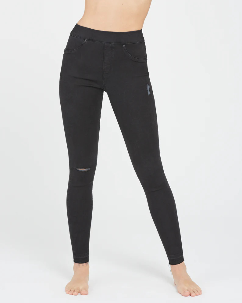 Vintage Distressed Ankle Skinny Jeans | Spanx