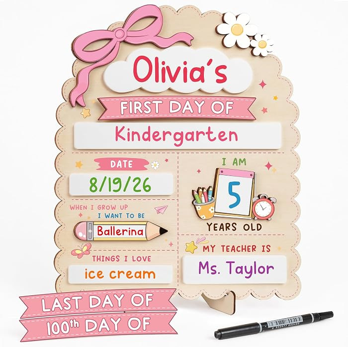 My First Day of School Sign, First and Last Day of School Board | Amazon (US)