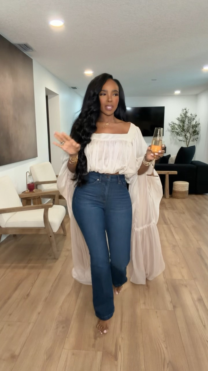 Scroll to shop this elevated everyday look 🤍

A flowy blouse with structured denim is the perfect balance of feminine and polished. Pieces like this mix and match effortlessly, helping you create multiple outfits and keep your cost per wear low.

Perfect for brunch, casual dinners, date nights, and everyday chic styling.

📏 Measurements: 5’4”, 140 lbs, 34D bust, 27” waist, 40

#LTKMothersDay #LTKootd #LTKvlog