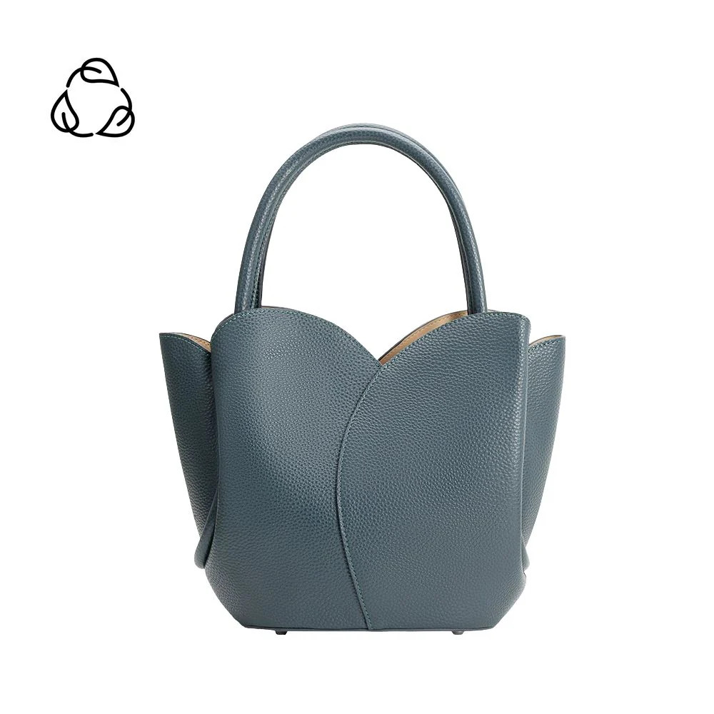Peacock Tulip Recycled Vegan Leather Crossbody Top Handle Bag | Melie Bianco | Melie Bianco