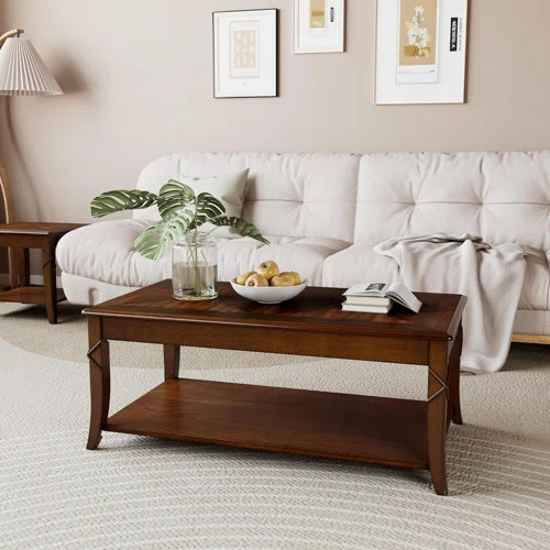 Lark Manor Mayall French Country Manor No Tools Coffee Table with Shelf | Wayfair | Wayfair North America