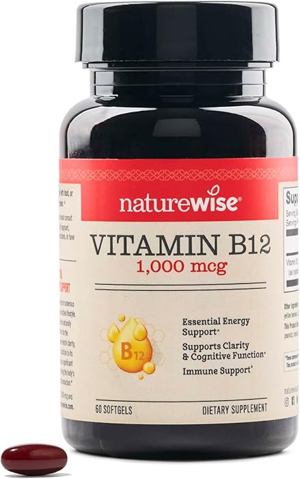 NatureWise Vitamin B12 1000 mcg - Dietary Supplement for Supporting Energy Metabolism, Mental Cla... | Amazon (US)