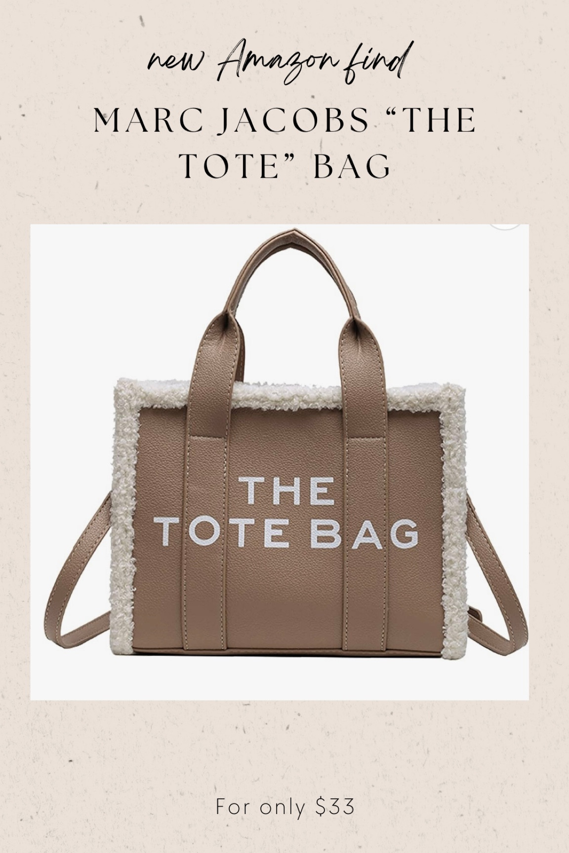 Marc Jacobs. The Tote. Amazon. Finds. Dupes. Designer dupes.

#LTKunder50 #LTKitbag #LTKSale