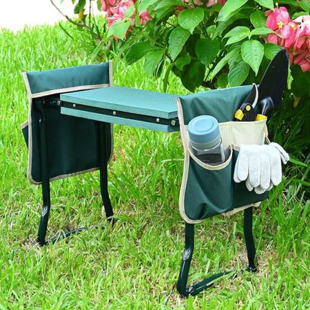 Say goodbye to aches and discomfort while gardening with this widened Garden Kneeler and Seat. Perfect for seniors, it offers excellent protection for your knees and back, allowing you to enjoy gardening for longer periods.

Comfortable Design:** The kneeler is widened to 7.9 inches to provide extra comfort, making it suitable for more people. It's especially great for seniors who need added support and protection.

Light & Durable:** Easily foldable and compact, this garden kneeler and seat is easy to carry and store. Despite its lightweight design, it can hold up to 330 lbs, ensuring durability and stability.

Convenient Storage:** Equipped with two large tool pouches, this garden stool keeps your tools within reach, making your gardening tasks more convenient and efficient.

Multipurpose Design:** Use it as a comfortable seat when upright or flip it over to use as a supportive kneeler. It's the perfect gardening companion and makes a fantastic gift, especially for women who love to garden.

Upgrade your gardening routine with this versatile Garden Kneeler and Seat. Whether you're planting, weeding, or just enjoying your garden, this tool will make your experience more comfortable and enjoyable.

Order yours today and discover the perfect blend of comfort and convenience in your gardening!

#LTKHome #LTKSeasonal #LTKGiftGuide