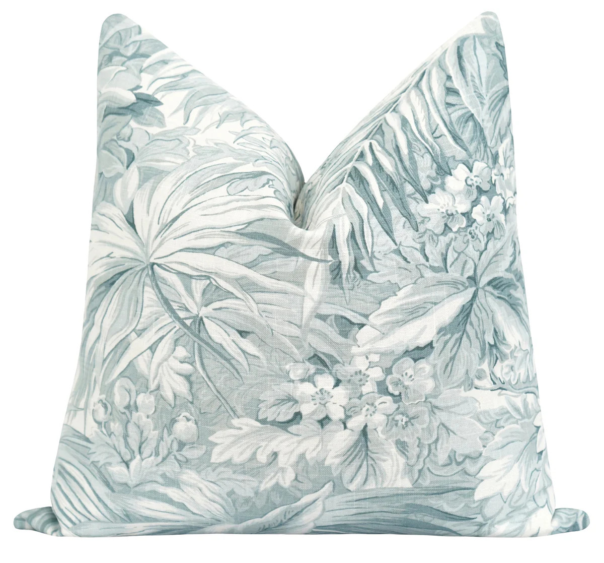 Hale Aqua Botanical Print Pillow | Land of Pillows