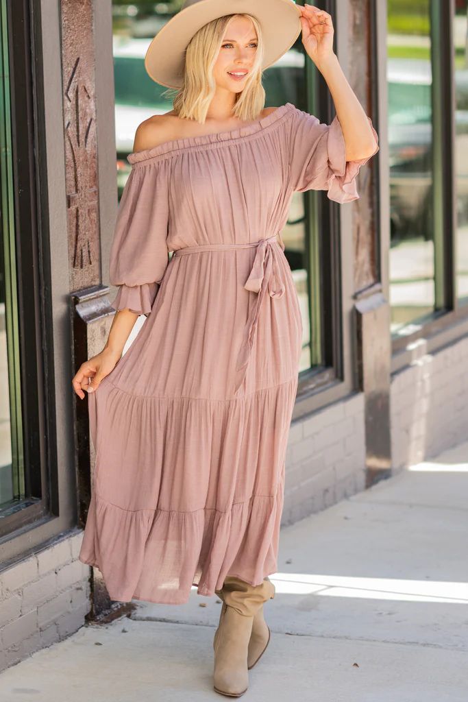 Make Your Way Mauve Pink Midi Dress | The Mint Julep Boutique