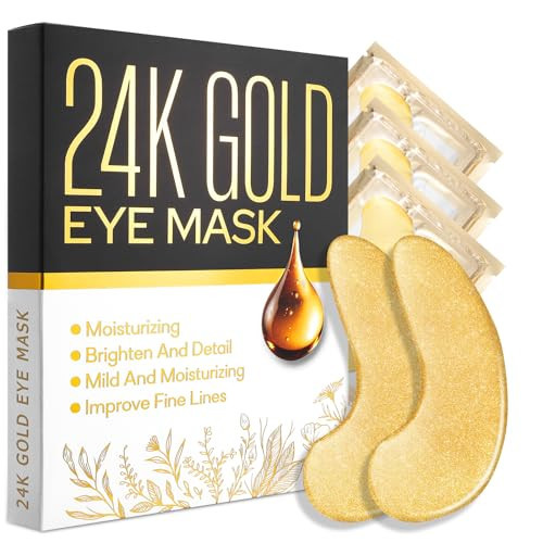 sundpik 24 Pairs Under Eye Patches for Puffy Eyes and Dark Circles, Collagen Under Eye Mask Skin Care Products, Snail Mucin Eye Patches, Wrinkle Patches | Amazon (US)