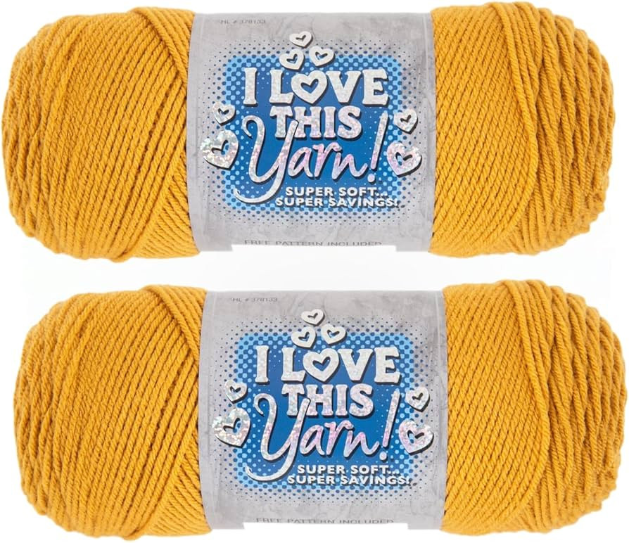 Hobby Lobby I Love This Yarn - 4 Medium 100% Acrylic Yarn for Crocheting & Knitting Blankets, Hat... | Amazon (US)