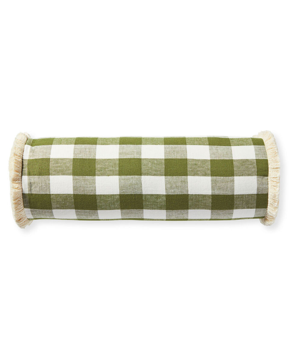 Classic Linen Gingham Pillow Cover | Serena and Lily