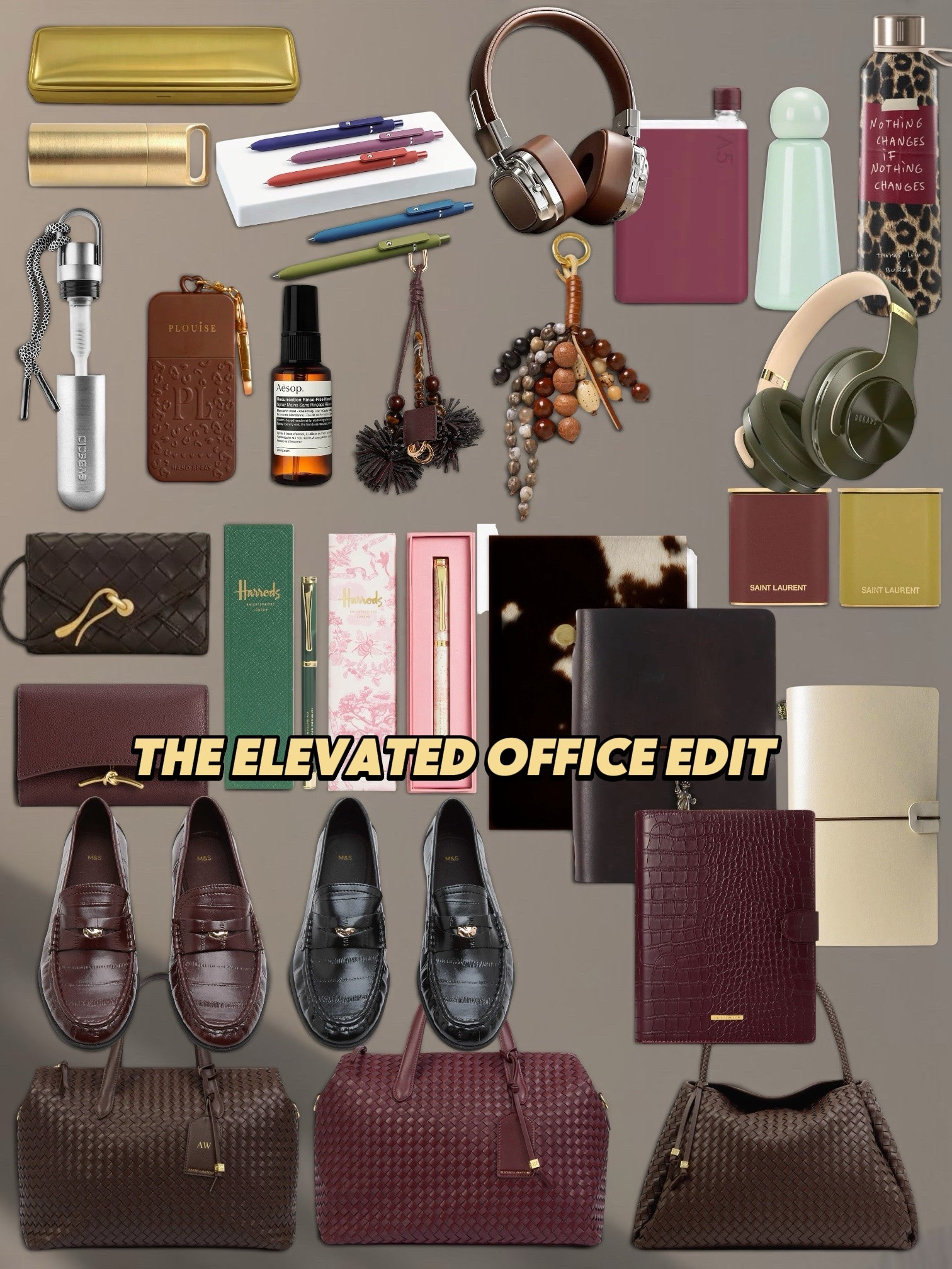 Elevated office essentials for a polished working day ✨ Chic work bags, classic loafers, stylish stationery, reusable water bottles, organisers and everyday accessories for the ultimate corporate wardrobe and desk refresh.

#officeessentials #workwearstyle #corporatefashion #workbag #ltkworkwear