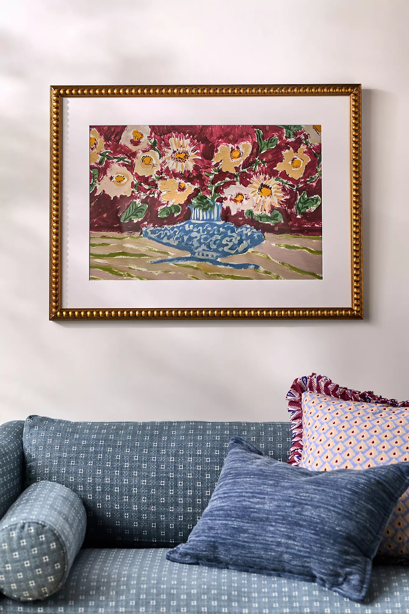 Potted Florals in Cranberry Wall Art | Anthropologie (US)