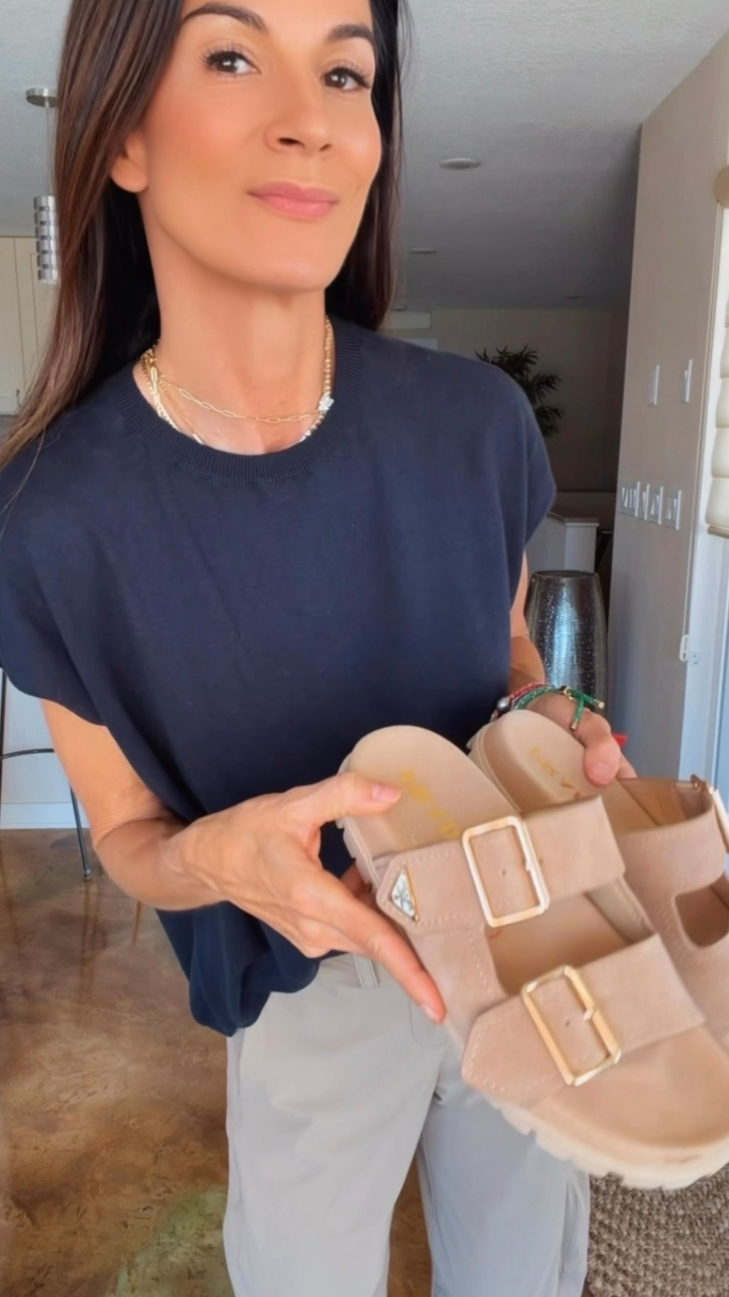 Same lightweight sweater top… two completely different vibes 🤍✨
One look says “running errands but make it designer.”
The other says “martini at 6.” 😌🍸

Proof that shoes really do change the entire outfit. From sporty Prada sandals to Gucci heels with the SAME viral bottoms… and honestly I can’t decide which version I love more 👏🏼

Use code NICOLE15 for a discount 🤍

#NicoleColeeStyle #EffortlessChic #LuxuryCasualStyle #NeutralStyleInspo #EverydayDesigner

#LTKdayinmylife #LTKootd #LTKgrwm