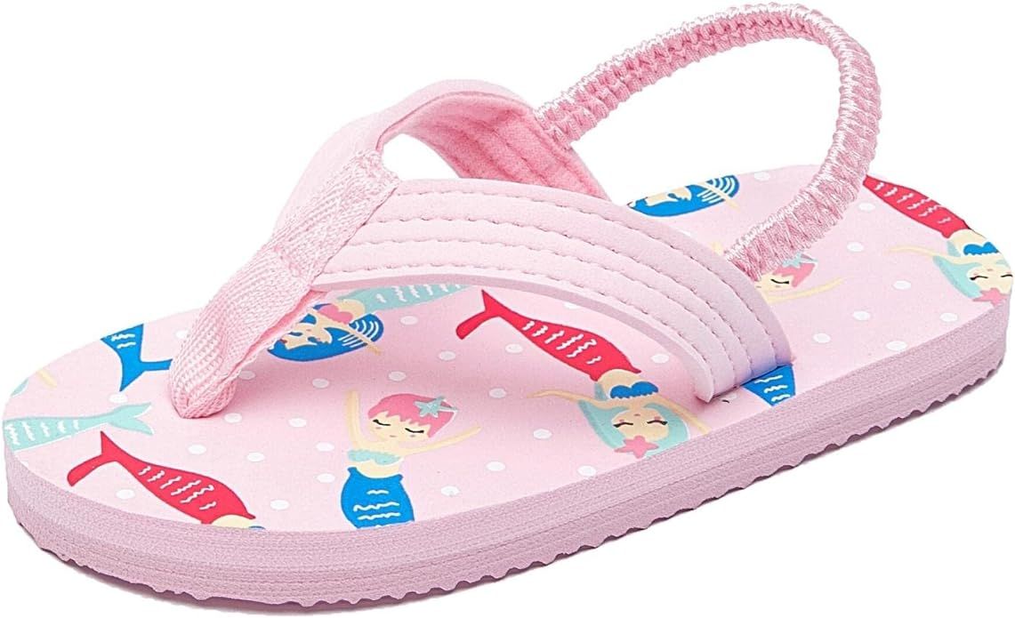 Ceruwum Toddler Girls Beach Pool Flip Flops Sandals Water Shoes | Amazon (US)