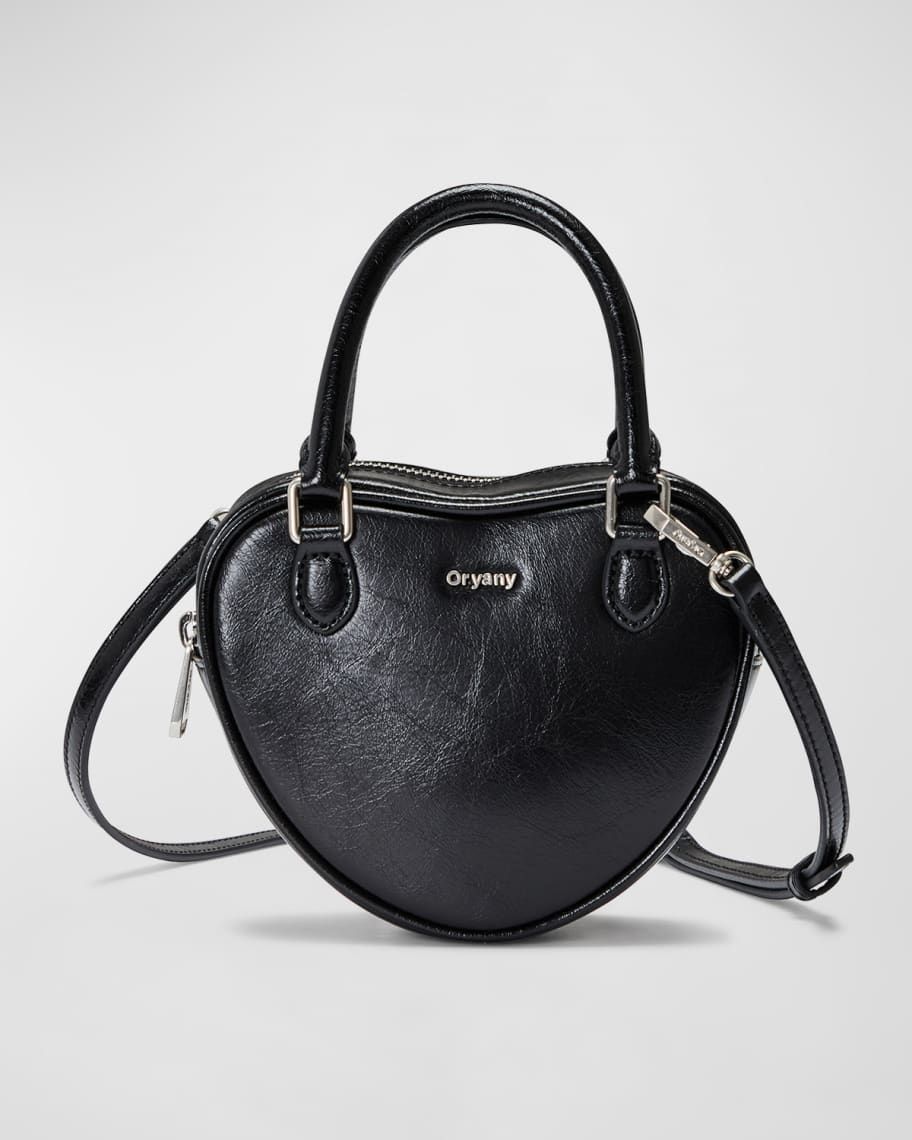 Heart Mini Leather Top-Handle Bag | Neiman Marcus