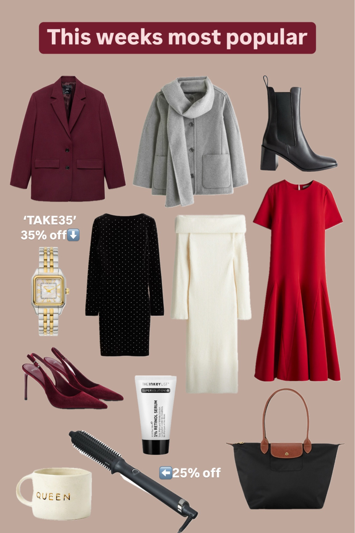 This weeks most popular items ❤️ (check site banners for discount codes!)

#LTKuk #LTKCyberWeek #LTKgiftguide