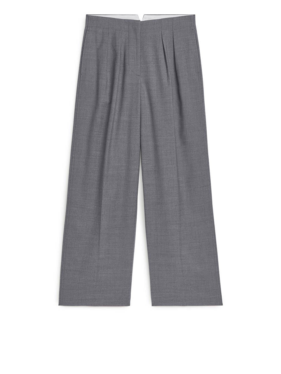 Low-Waist Flannel Trousers | ARKET (US&UK)