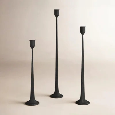 Salah 3 Piece Iron Tabletop Candlestick Set | Wayfair North America