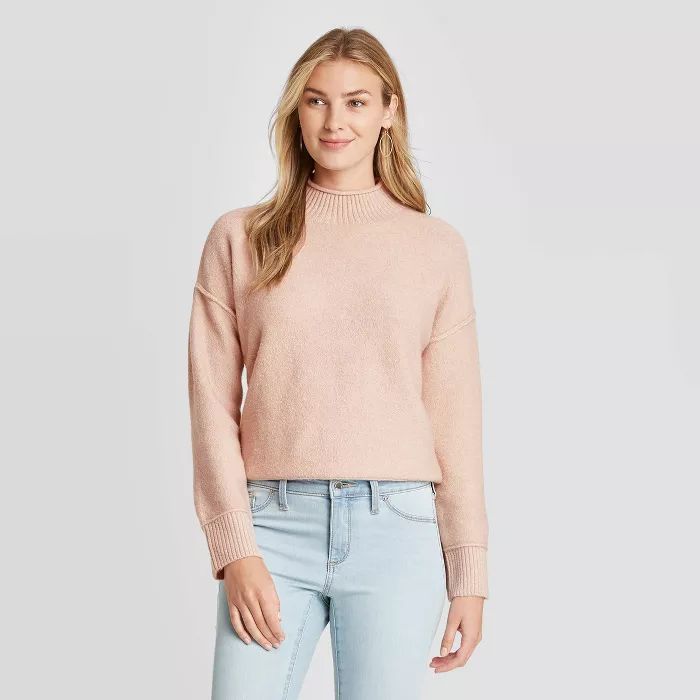 Women's Mock Turtleneck Pullover Sweater - Universal Thread™ | Target