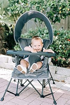 Baby Delight Go with Me Chair | Indoor/Outdoor Chair with Sun Canopy | Gray | Portable Chair conv... | Amazon (US)