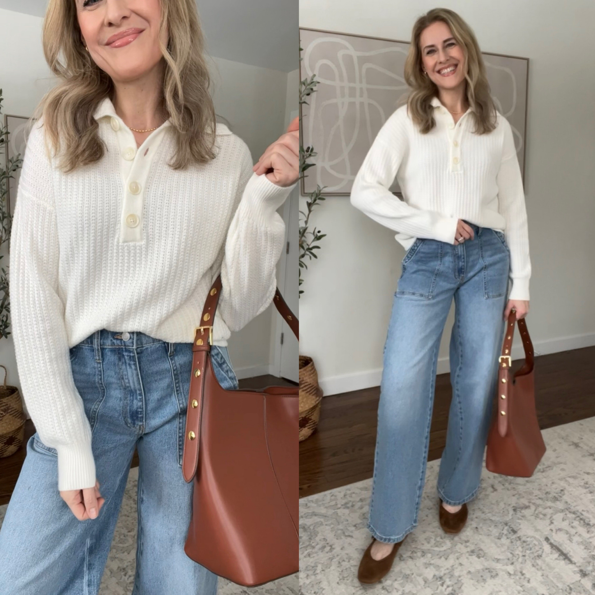 Love this Walmart Henley sweater, cozy and soft with button detail. Fits true to size, I’m in a small. I also got the tan in a medium and that fits great too so there’s some flexibility. #walmartfashion 

#LTKOver40