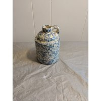 5 1/4"" Blue Sponge Paint Jug, & White Jug | Etsy (US)