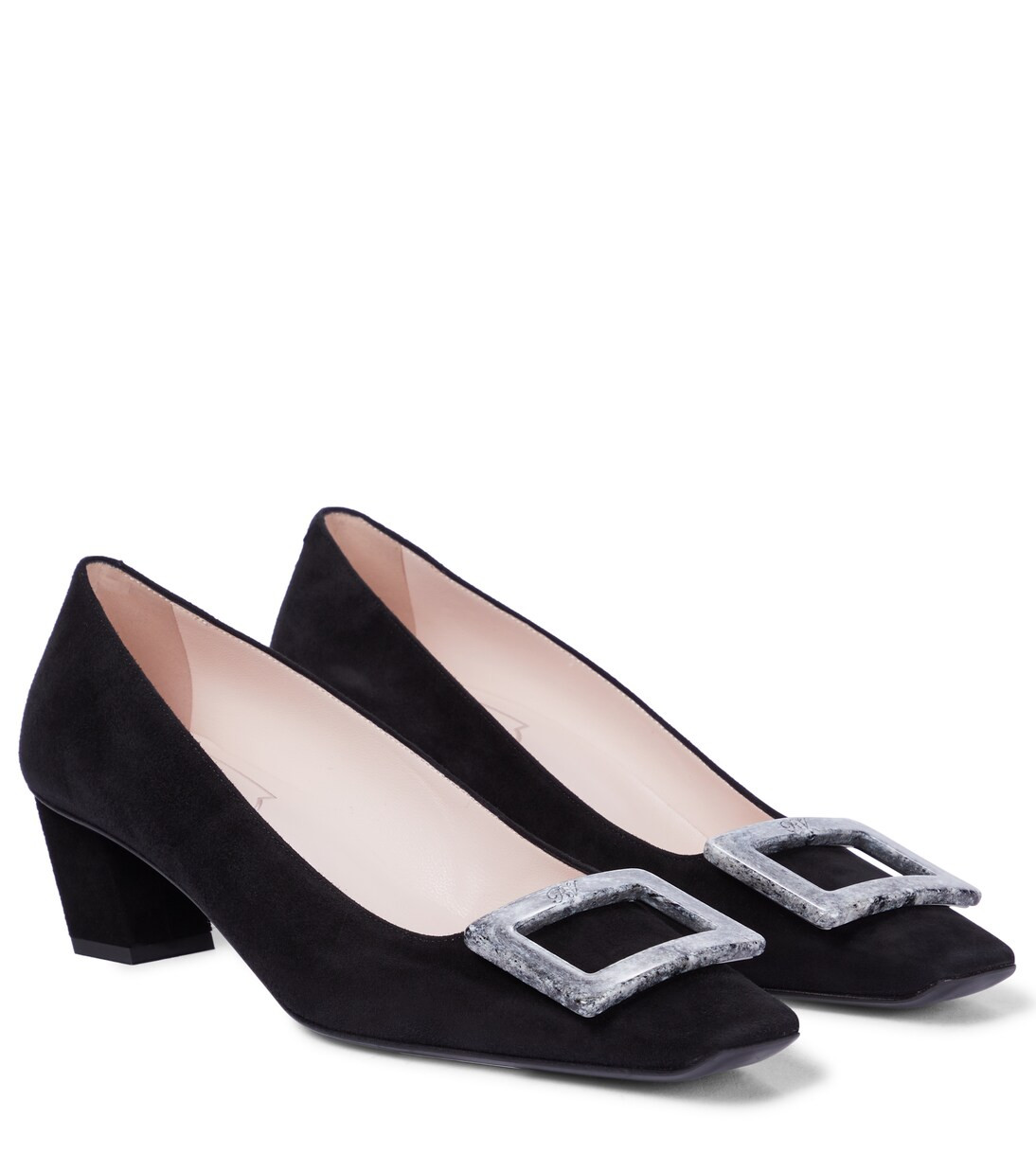 Belle Vivier 45 suede pumps | Mytheresa (US/CA)