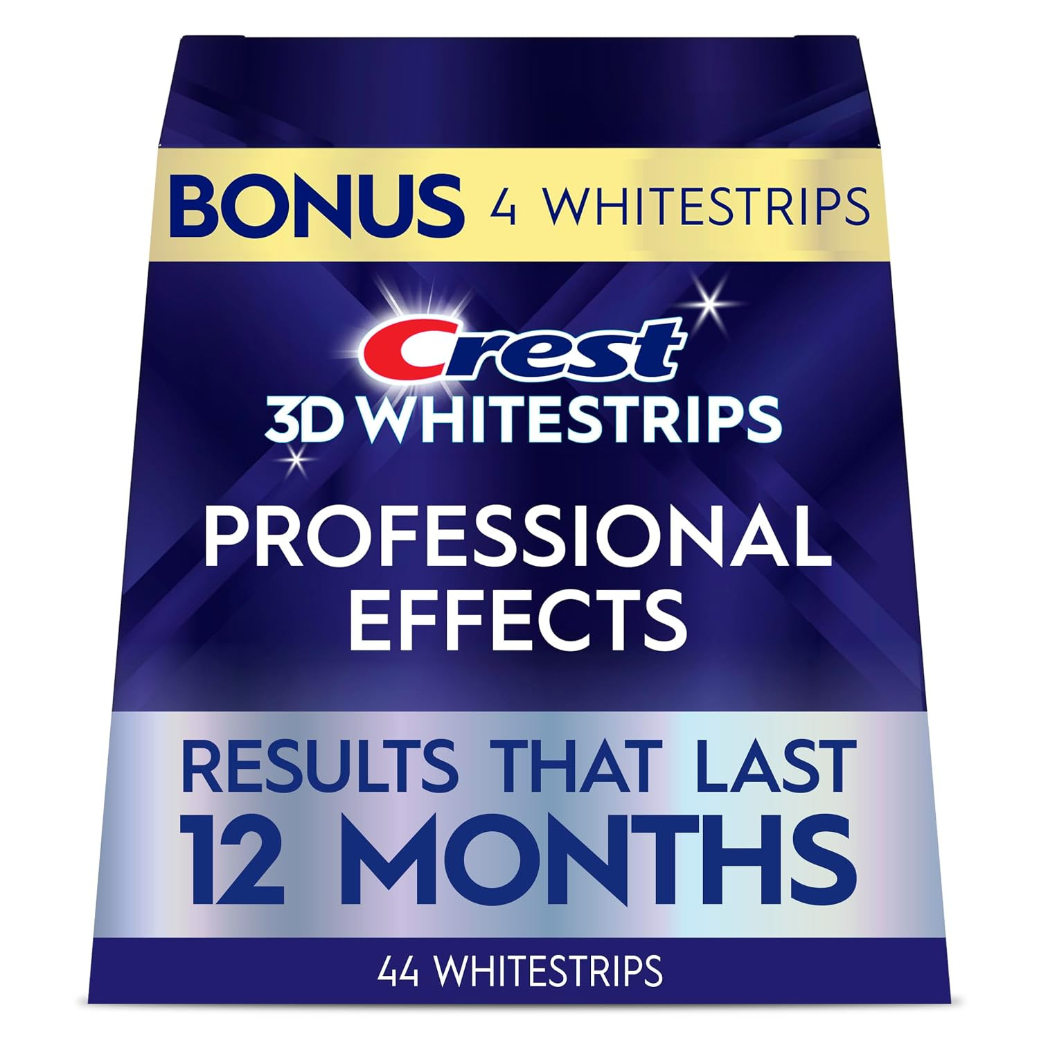Crest 3D Whitestrips, Professional Effects, Teeth Whitening Strip Kit, 44 Strips (22 Count Pack) | Amazon (US)
