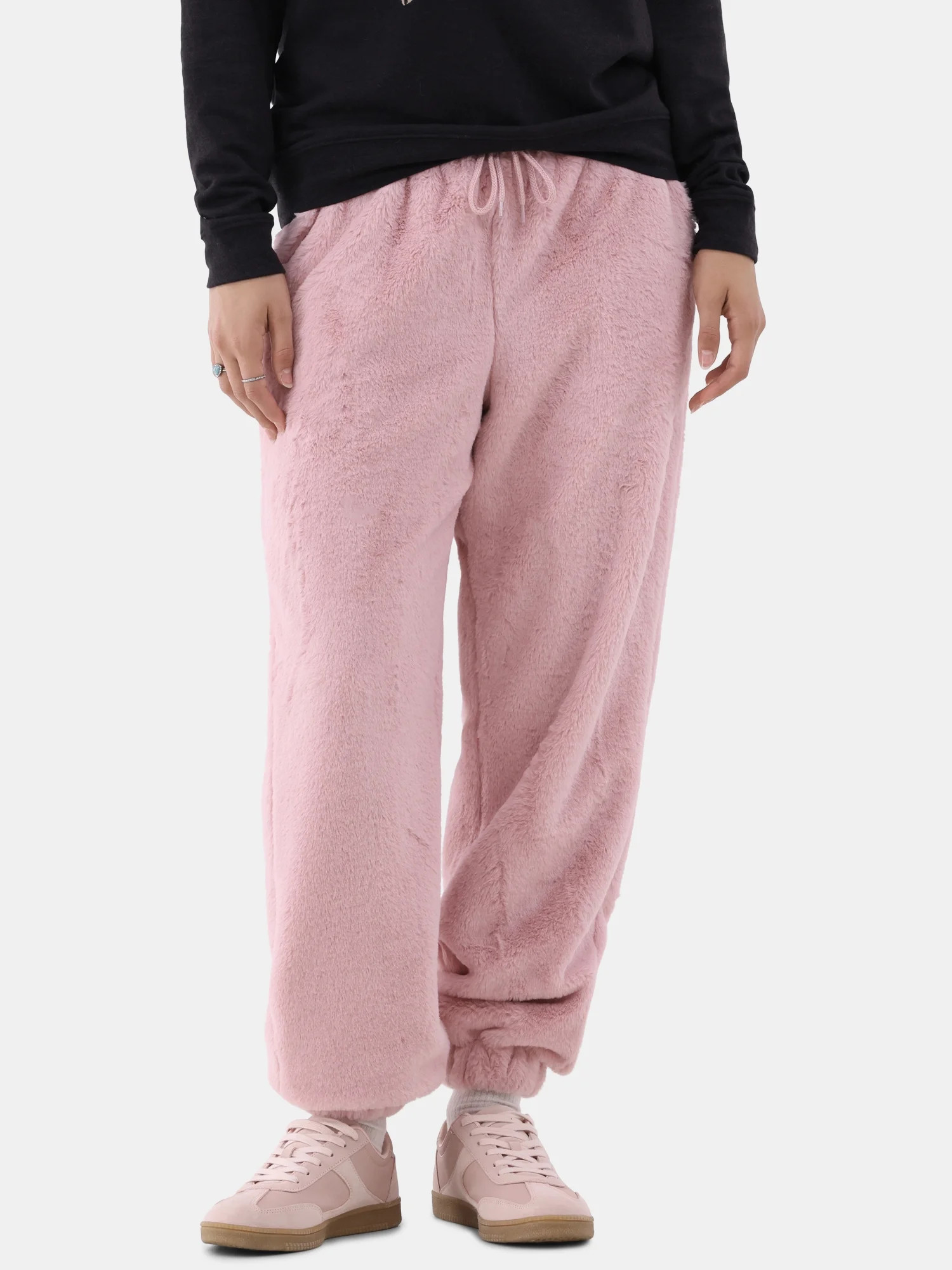 No Boundaries Plush Jogger Pants, Women's | Walmart (US)