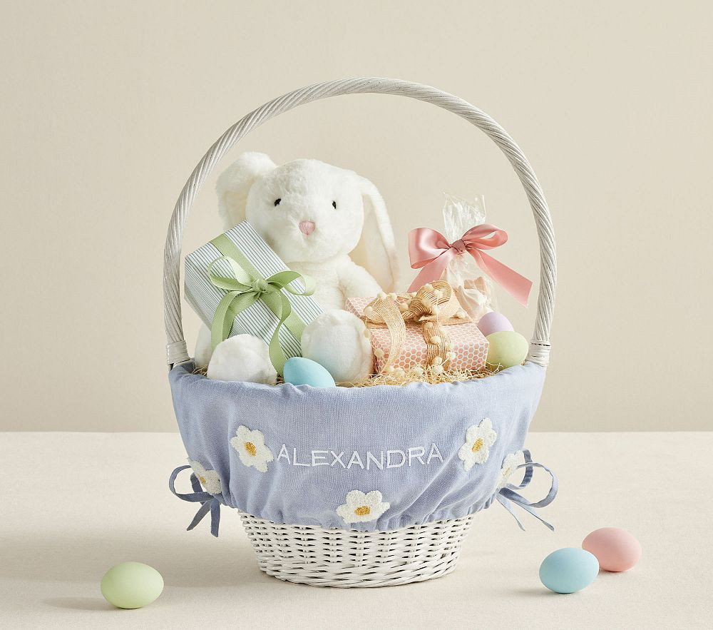 Daisy Candlewick Easter Basket Liners | Pottery Barn Kids