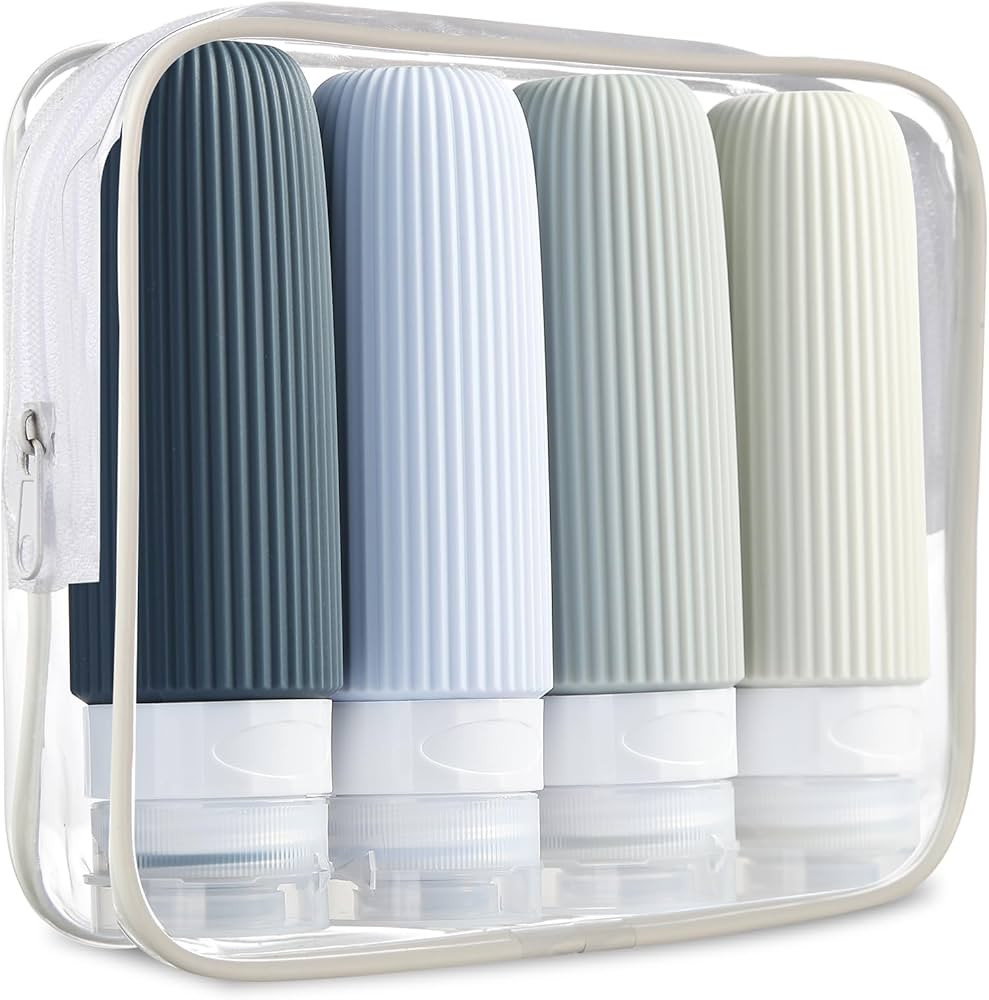 Mrsdry Travel Bottles for Toiletries, Tsa Approved 3oz Portable Travel Bottles, BPA Free Leak Pro... | Amazon (US)