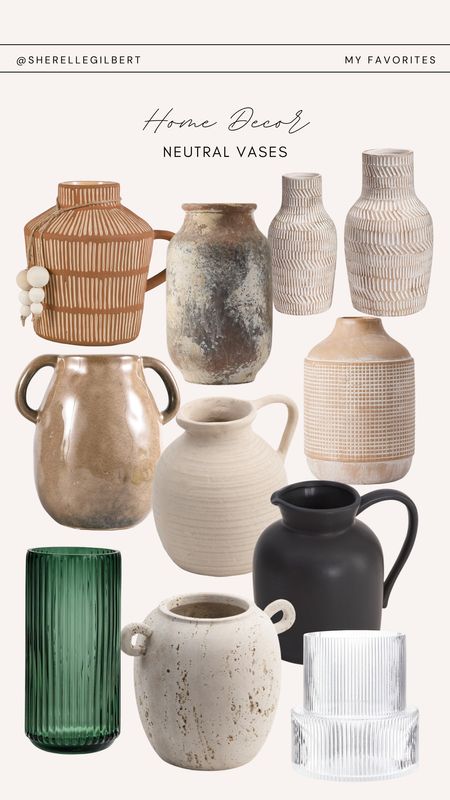 This is the time of year where we decorate our home for the holidays. I’ve been wanting to get some new vases for my florals and these are some neutral affordable vases I’ve been eyeing. 

#LTKfindsunder50 #LTKhome