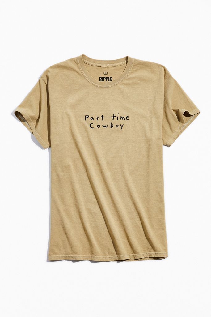 Part Time Cowboy Pigment Dye Tee | Urban Outfitters (US and RoW)