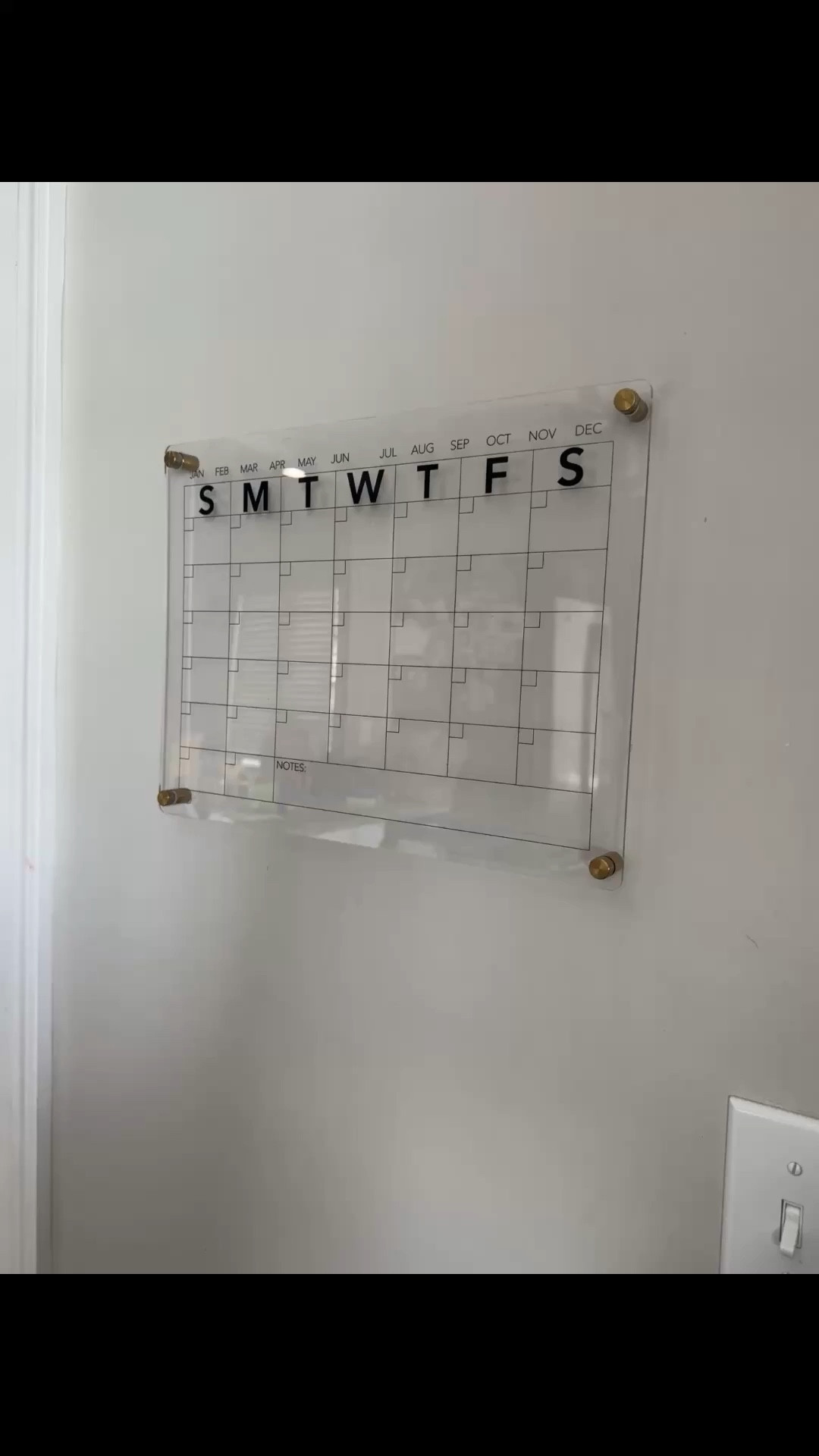 Acrylic wall calendar from Amazon! In a world full of digital calendars, a screen free classic option🤪

#LTKmomlife #LTKHome #LTKMothersDay