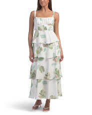 Provence Bloom Tiered Midi Dress | Casual Dresses  | Marshalls | Marshalls