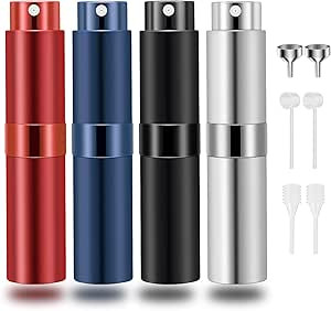 Saiveina 8ml Travel Perfume Atomizer Bottles Refillable, Mini Fragrance Bottles for Perfume, Empt... | Amazon (US)