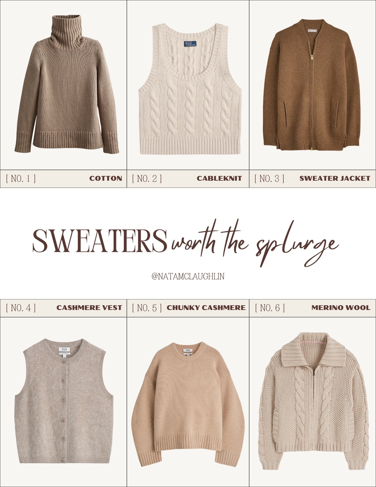 Cotton, cable knit and cashmere sweaters that are worth the splurge for fall  

#LTKNYFW #LTKStyleTip #LTKOver40