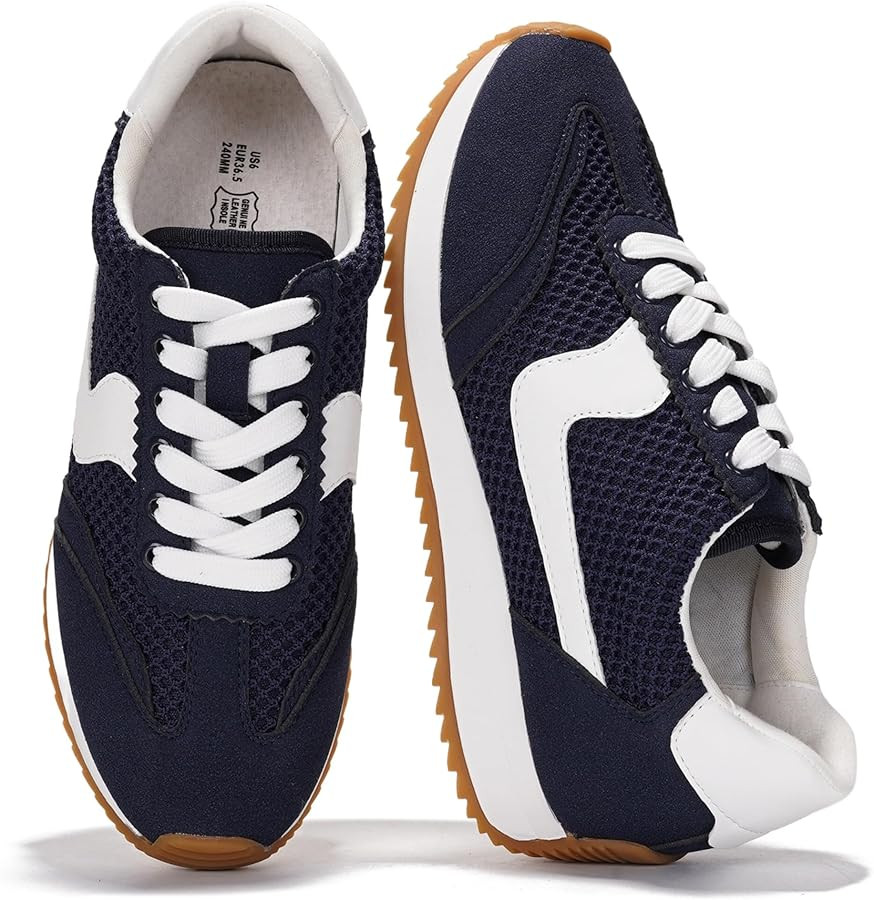 Project Cloud Sneakers for Women – Lightweight Lace-Up Shoes for Women with Memory Foam Insoles... | Amazon (US)