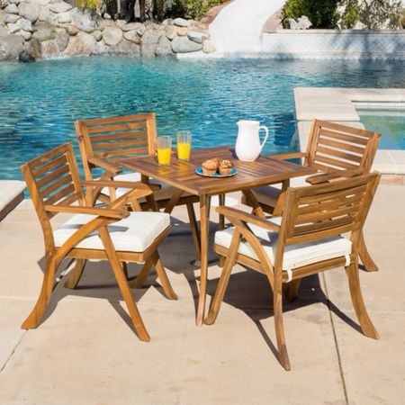 Shop outdoor dining sets! The Hamlig 4 - Person Square Outdoor Dining Set with Cushions is under $750.

Keywords: Dining table, dining chair, dining set, outdoor dining 

#LTKsalealert #LTKSeasonal