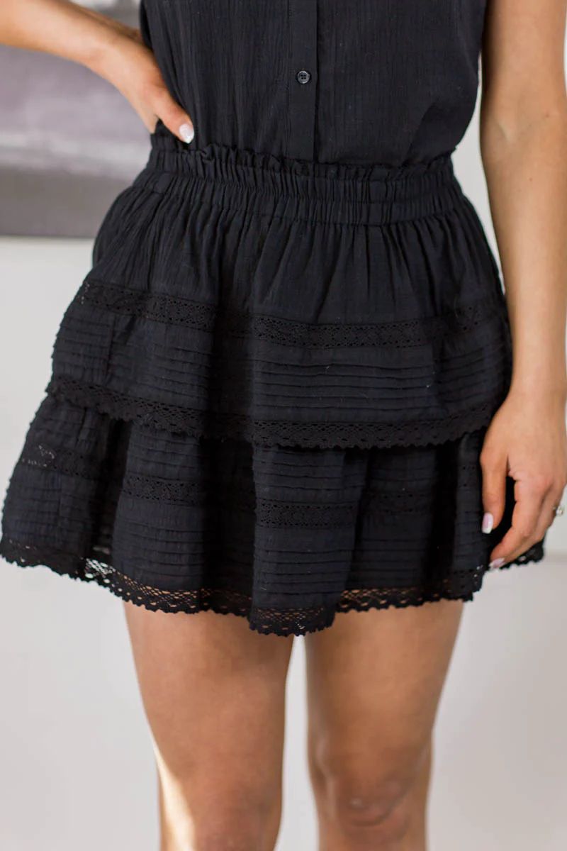 Stassie Skirt- Black | Avara