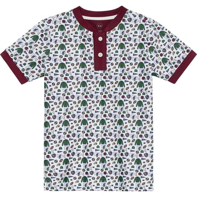 Courtside Kids | Boys Blade Shirt, Sports Print (Prints, Size 3-4Y) | Maisonette | Maisonette