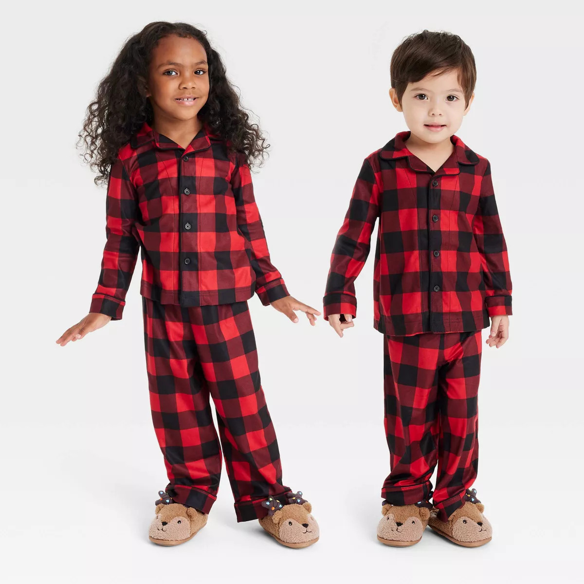 Toddler Buffalo Check Matching Family Pajama Set - Wondershop™ Red | Target