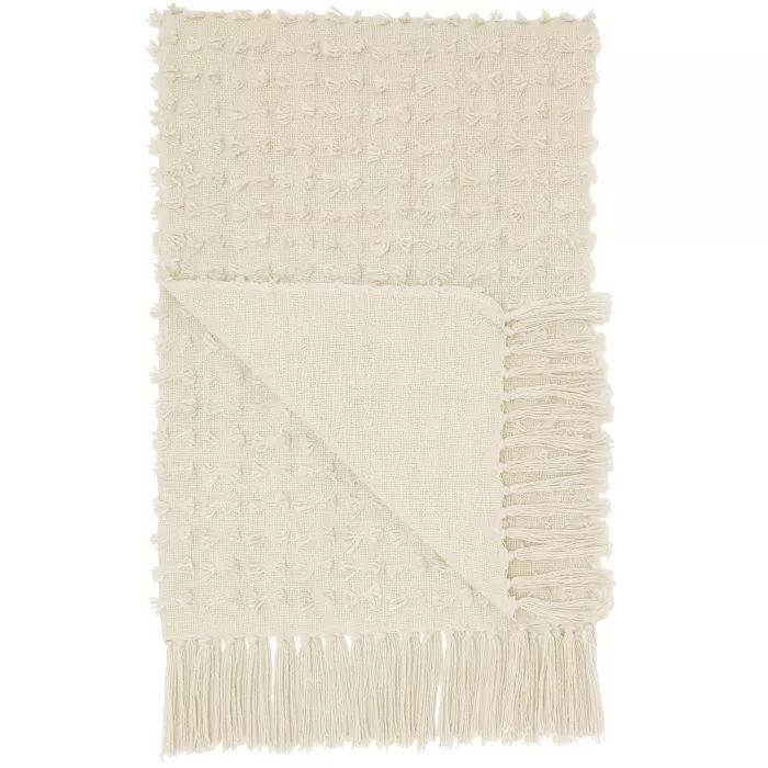 Life Styles Cut Fray Texture Throw Blanket - Mina Victory | Target