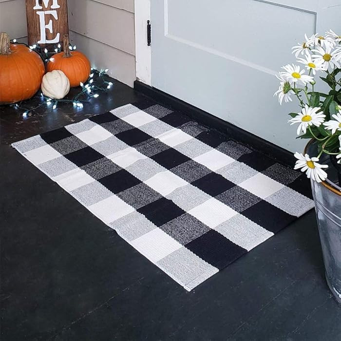 KaHouen Buffalo Check Rug,Buffalo Plaid Rugs 23.6''x35.4'', Check Plaid Area Rugs for Layered Doo... | Amazon (US)
