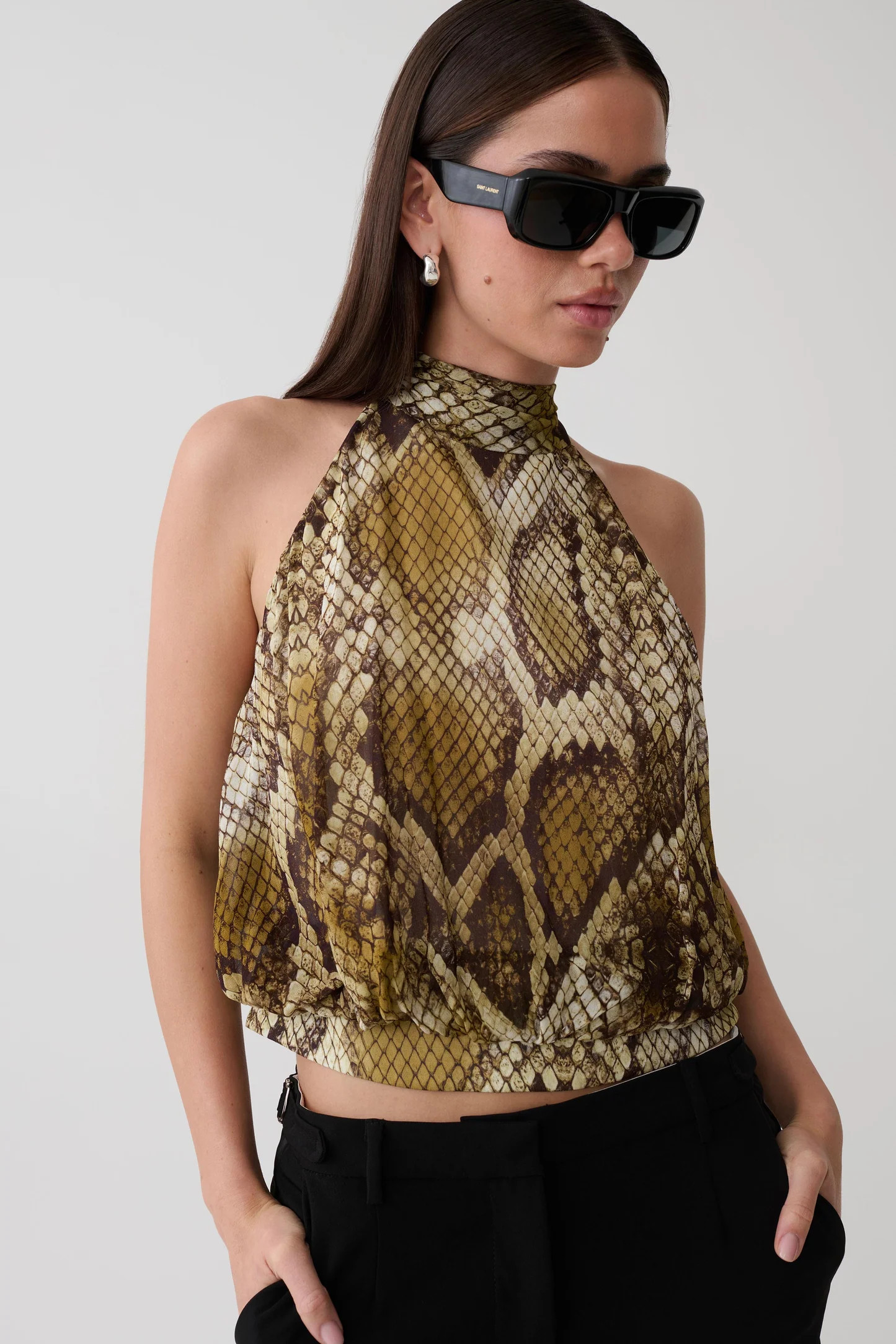 Lana Chiffon Midi Skirt - Abstract Zebra Print | MESHKI US