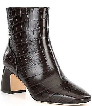 Cole Haan Guiliana Crocodile Embossed Leather Booties - 7 | Dillard's