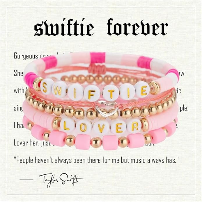 Taylor Concert Outfit Merch Swift Bracelets, Friendship Eras 1989 Swiftie Anti-Hero Fearless Repu... | Amazon (US)